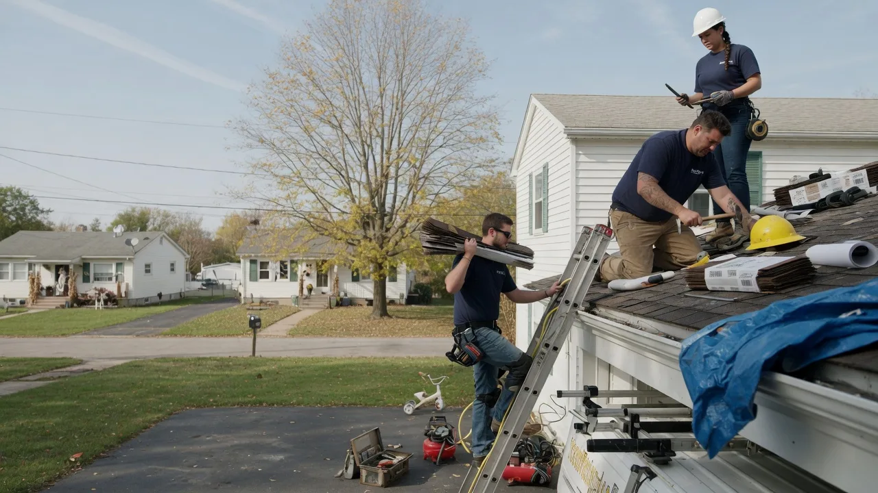 Local Roofing Contractors in New Burnside, IL near me